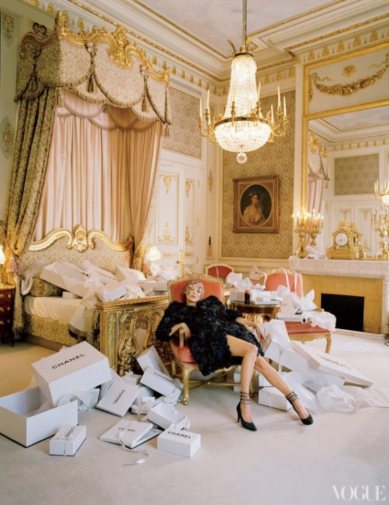 Kate Moss Lavishly Lounges at the Hôtel Ritz Paris