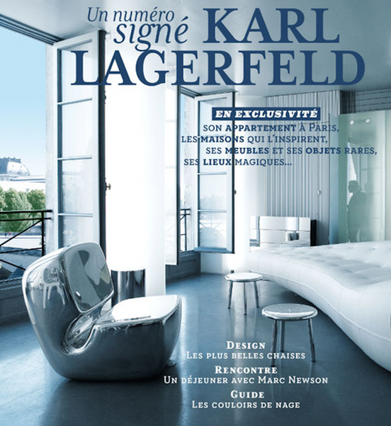 Karl Lagerfeld Takes us on a Tour of his Futuristic Flat on the Quai Voltaire in Paris